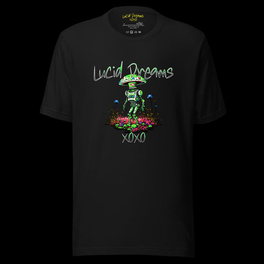 LUCID DREAMS XOXO ROBOT IN BLOOM TEE